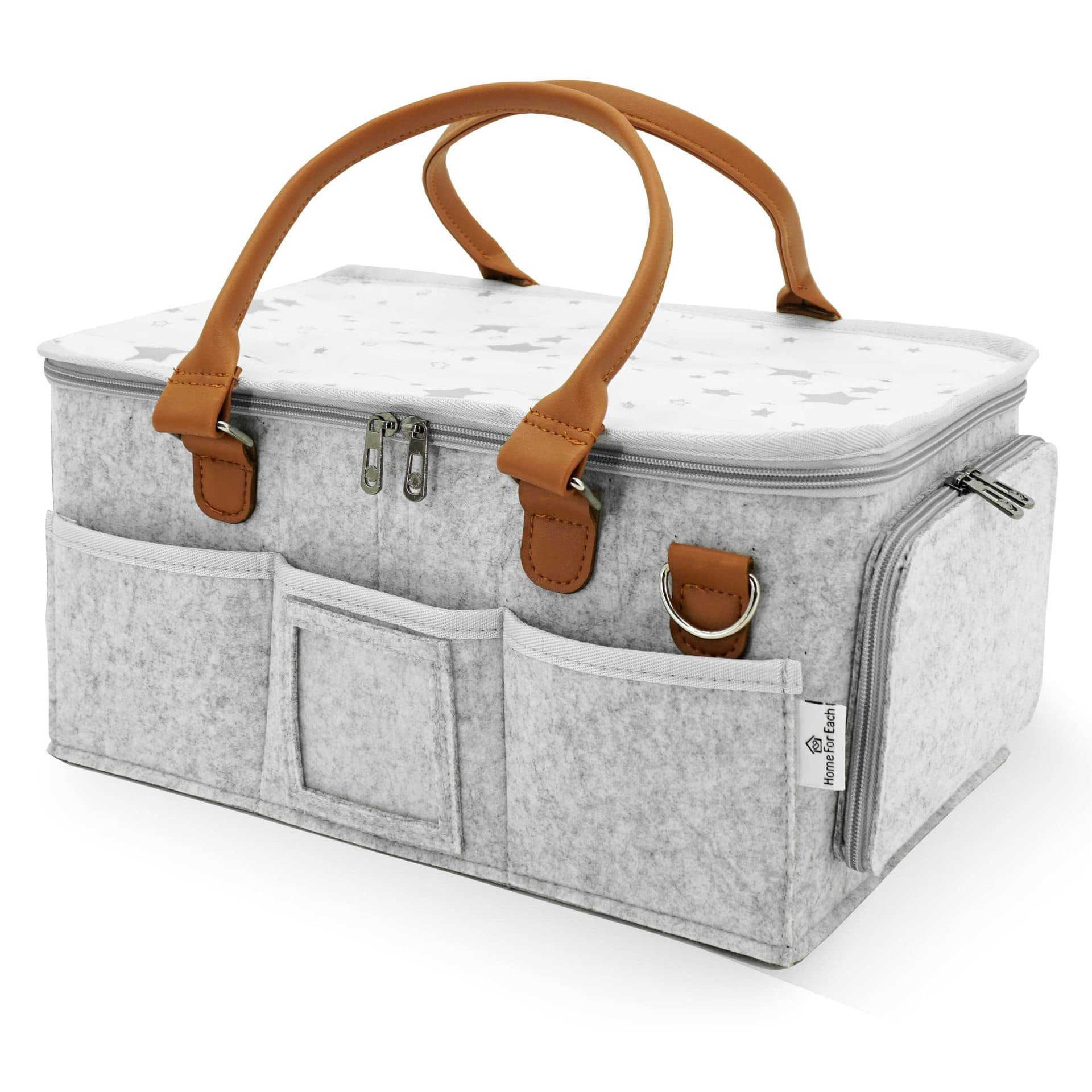 Multiple Compartments Waterproof Baby Diaper Caddy Organizer thumbnail 4