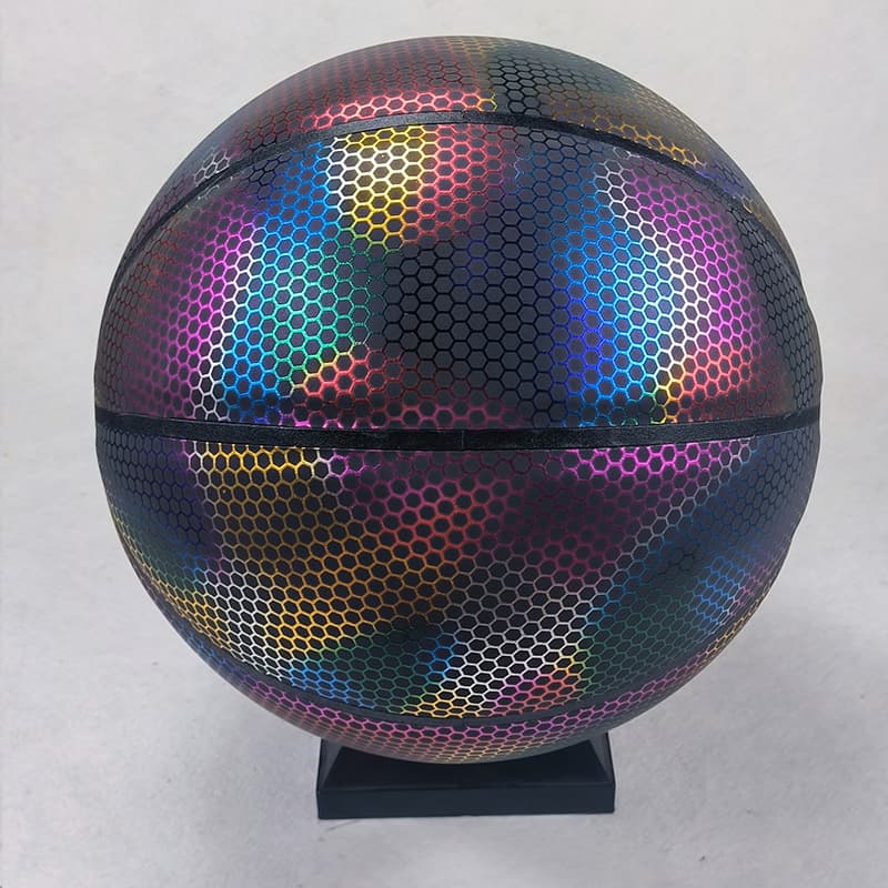 Reflective Glowing Holographic Luminous Basketball thumbnail 4