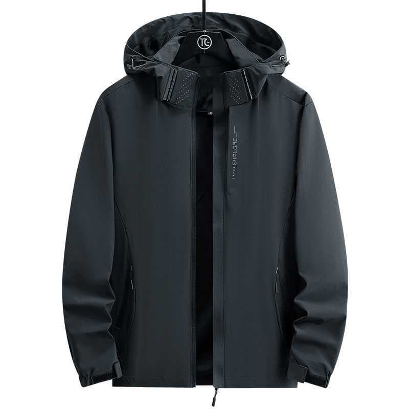 Full-Zip Waterproof Hooded Light Casual Hiking Jacket thumbnail 4