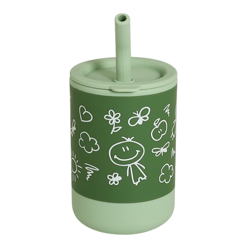 Silicone Training Sippy Cups for Toddler with Straw thumbnail 3