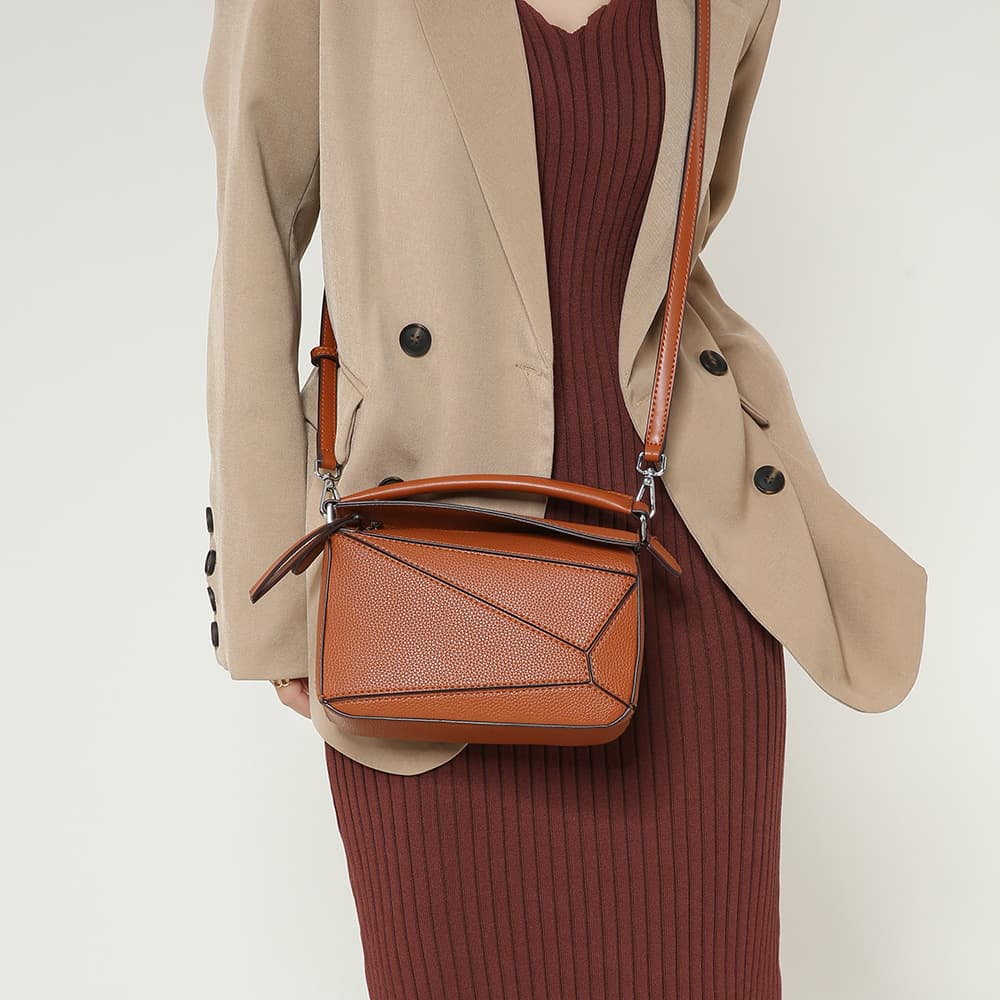 One Shoulder Geometric Portable Cross-Body Bag For Women thumbnail 6