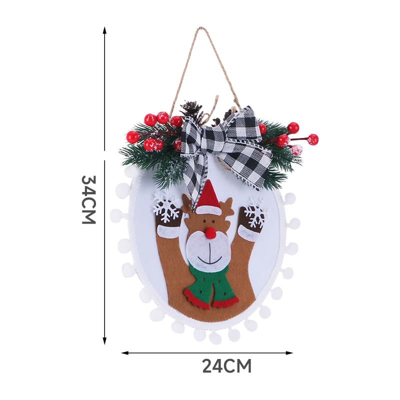 Small Merry Christmas Wreaths For Front Door