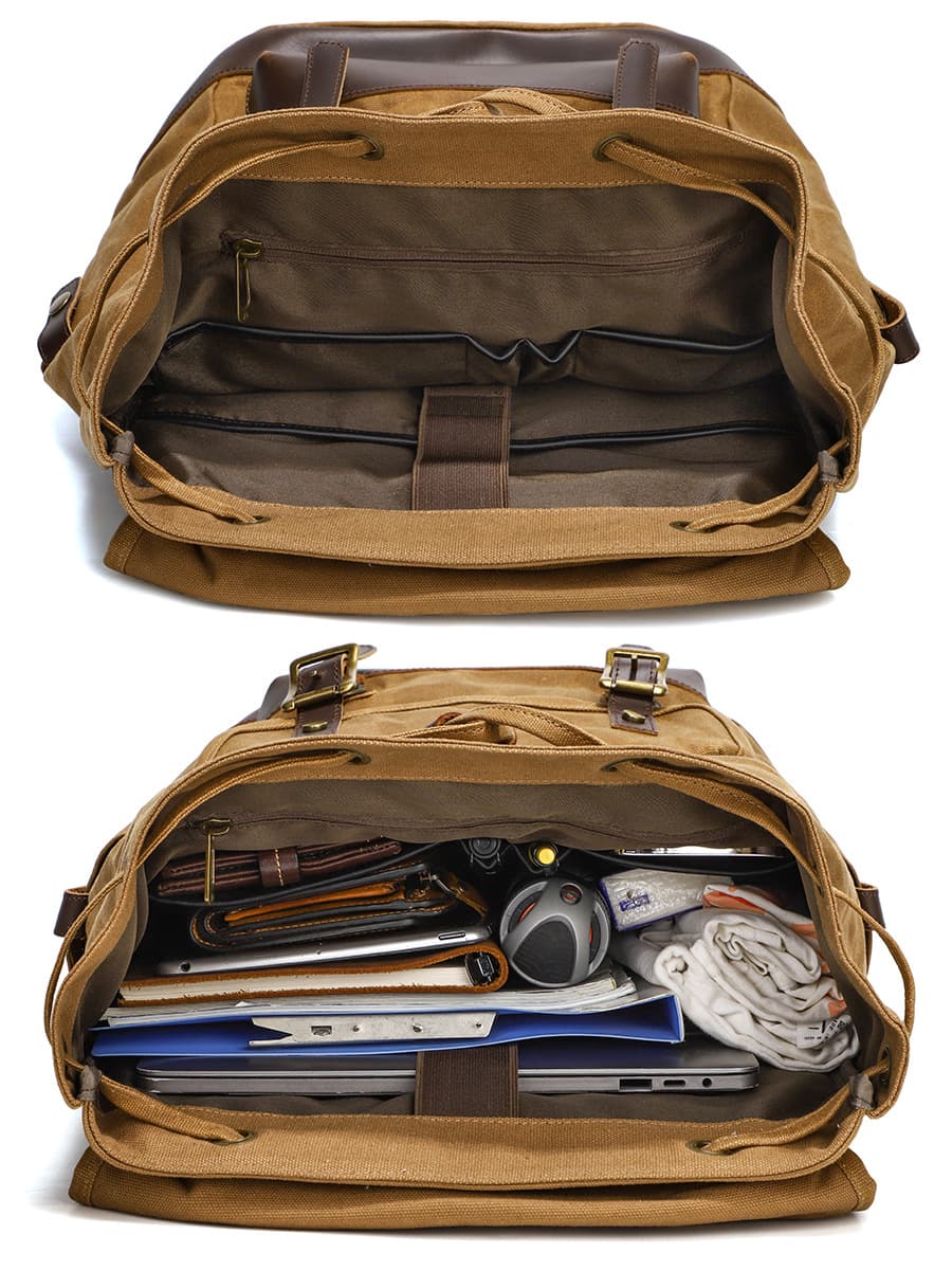 Unisex Canvas Casual Rucksack thumbnail 7