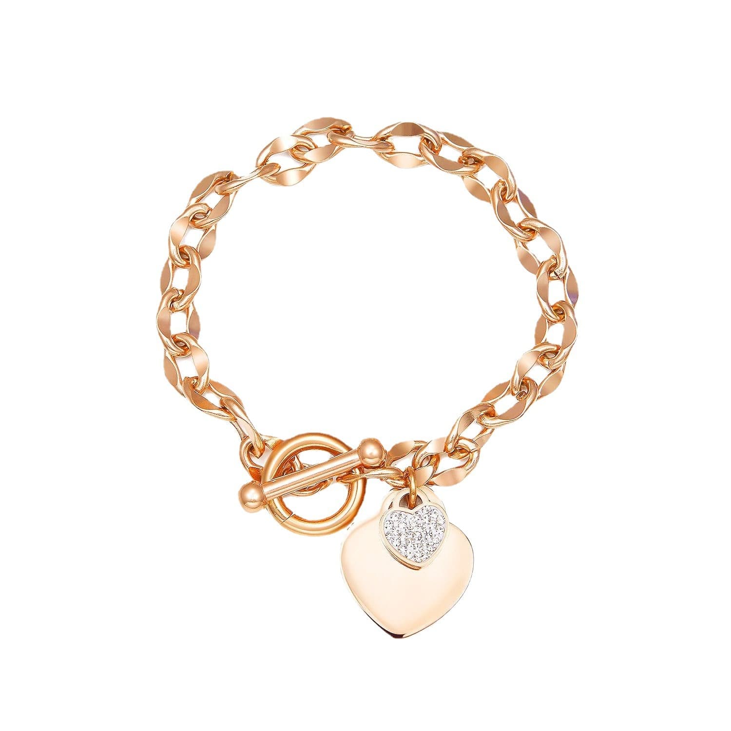 Oval Chain Link Stainless Steel Bracelet thumbnail 2