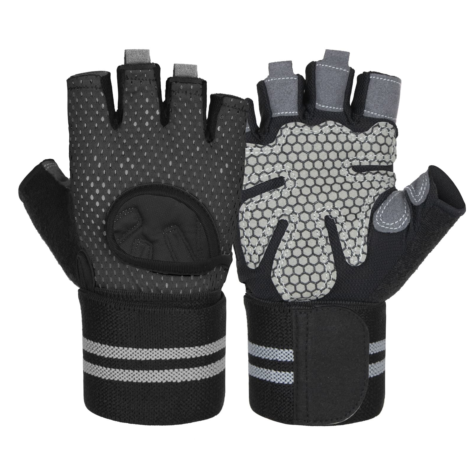 Cycling Half Finger Sports Gloves thumbnail 2
