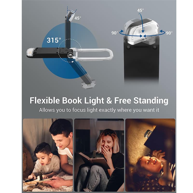 USB charging portable mini clip small desk lamp thumbnail 8