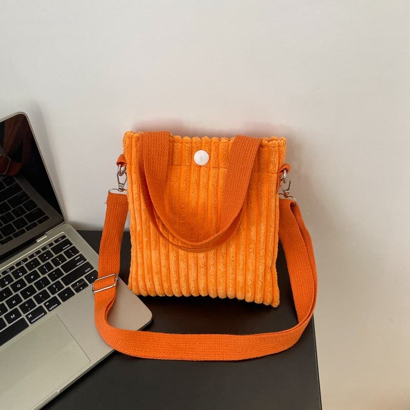Corduroy Crossbody Mini Tote Bag thumbnail 5