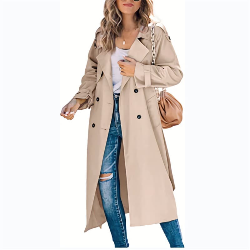 Women’s Solid Color Long Coat thumbnail 9