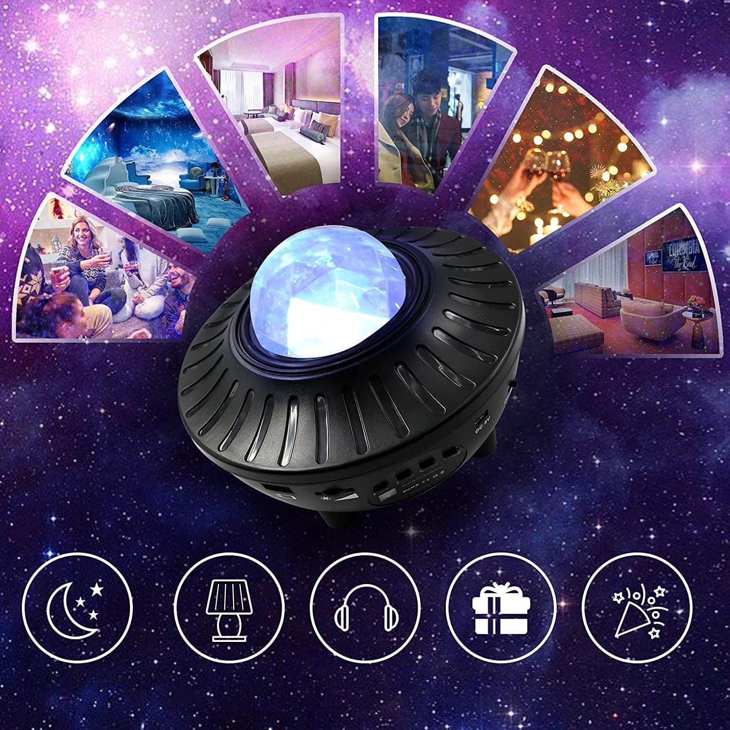 Sky Galaxy Ocean Wave Projector Light with Remote Control thumbnail 3