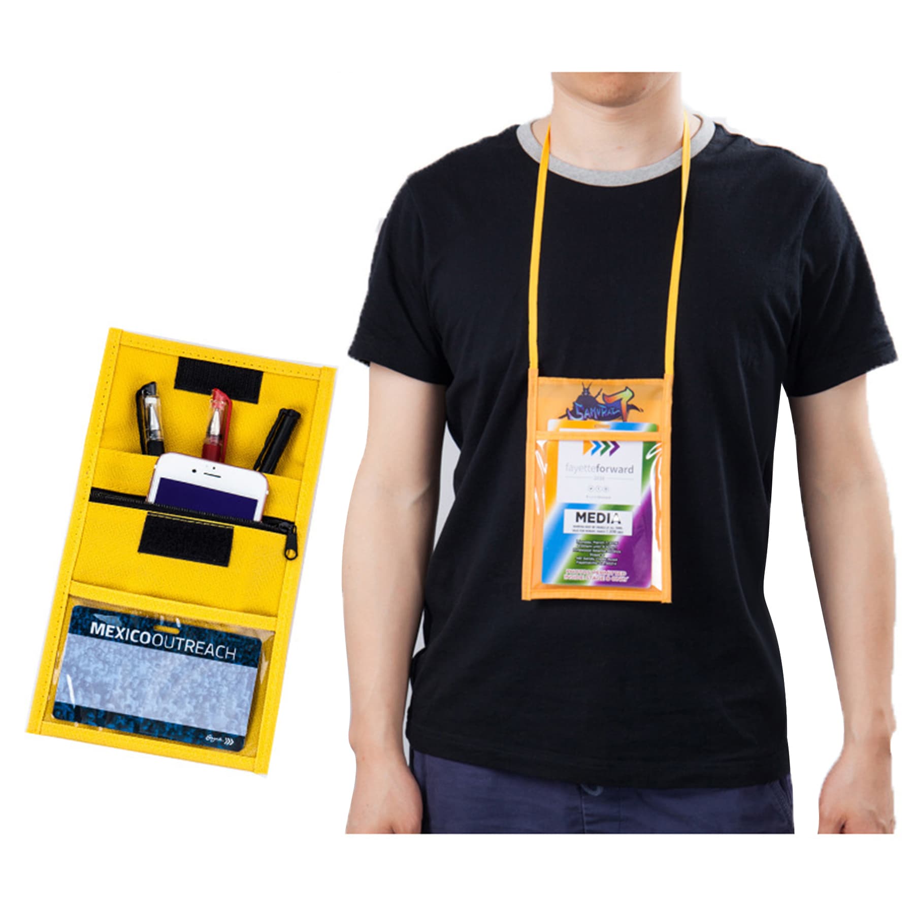 Nylon Neck Wallet Badge Holder thumbnail 13