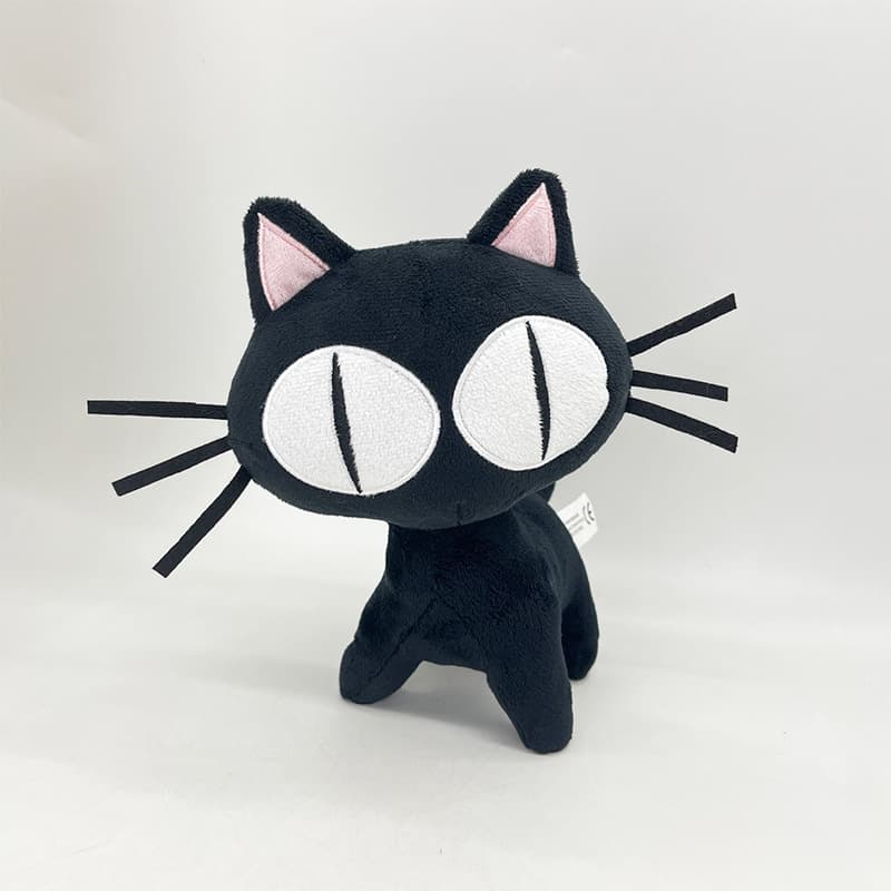 Cotton Black cat plush doll thumbnail 3