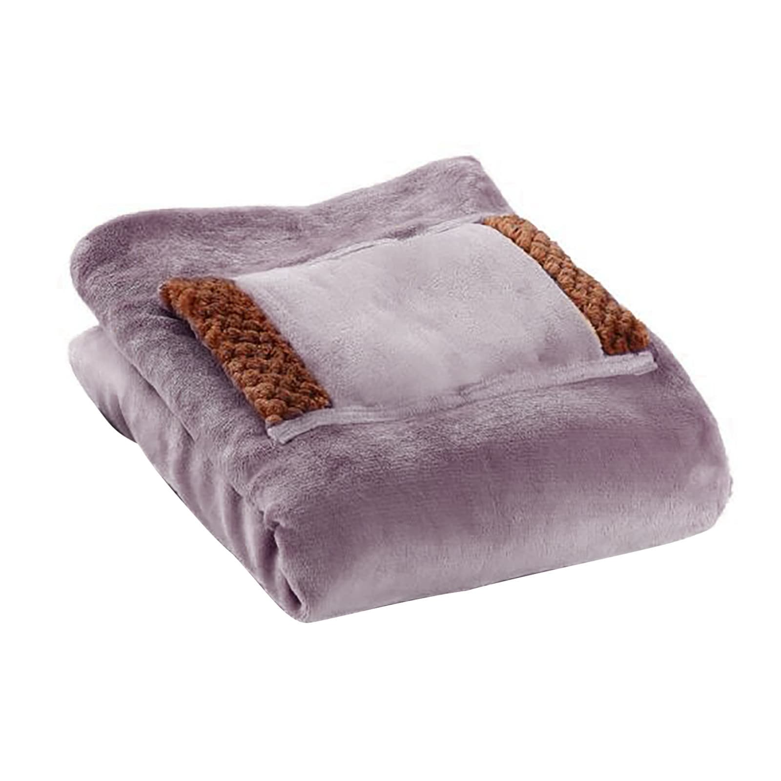 Sherpa Berber Fleece Electric Blanket Heated Poncho Wrap thumbnail 6