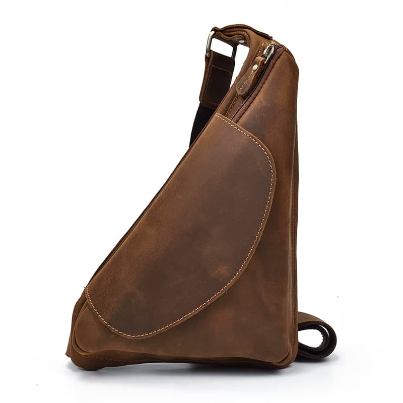 Genuine Leather Chest Retro Crossbody Bag thumbnail 3