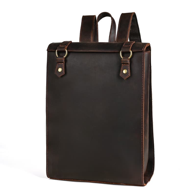 Genuine Leather Business Work backpack thumbnail 2