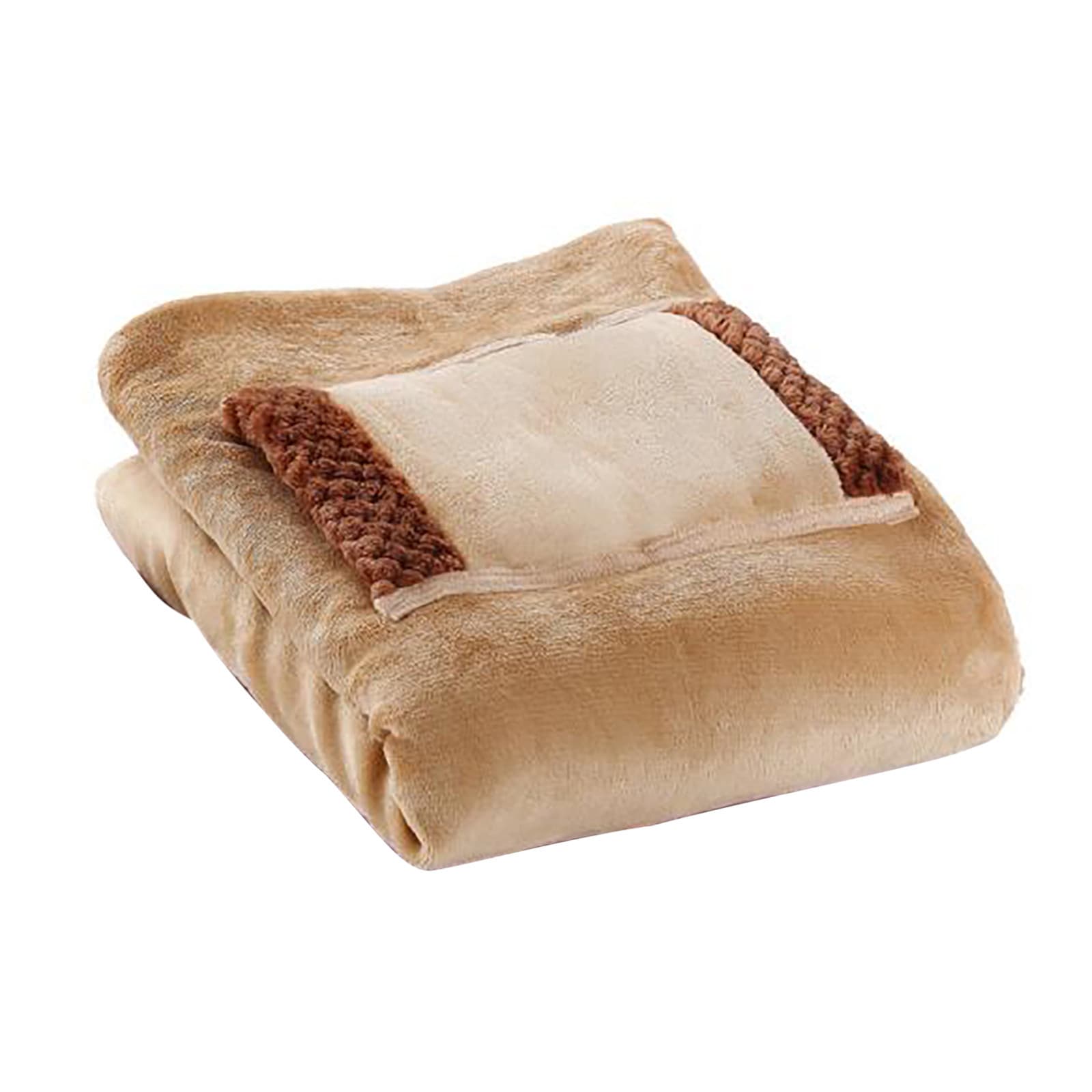 Sherpa Berber Fleece Electric Blanket Heated Poncho Wrap thumbnail 5