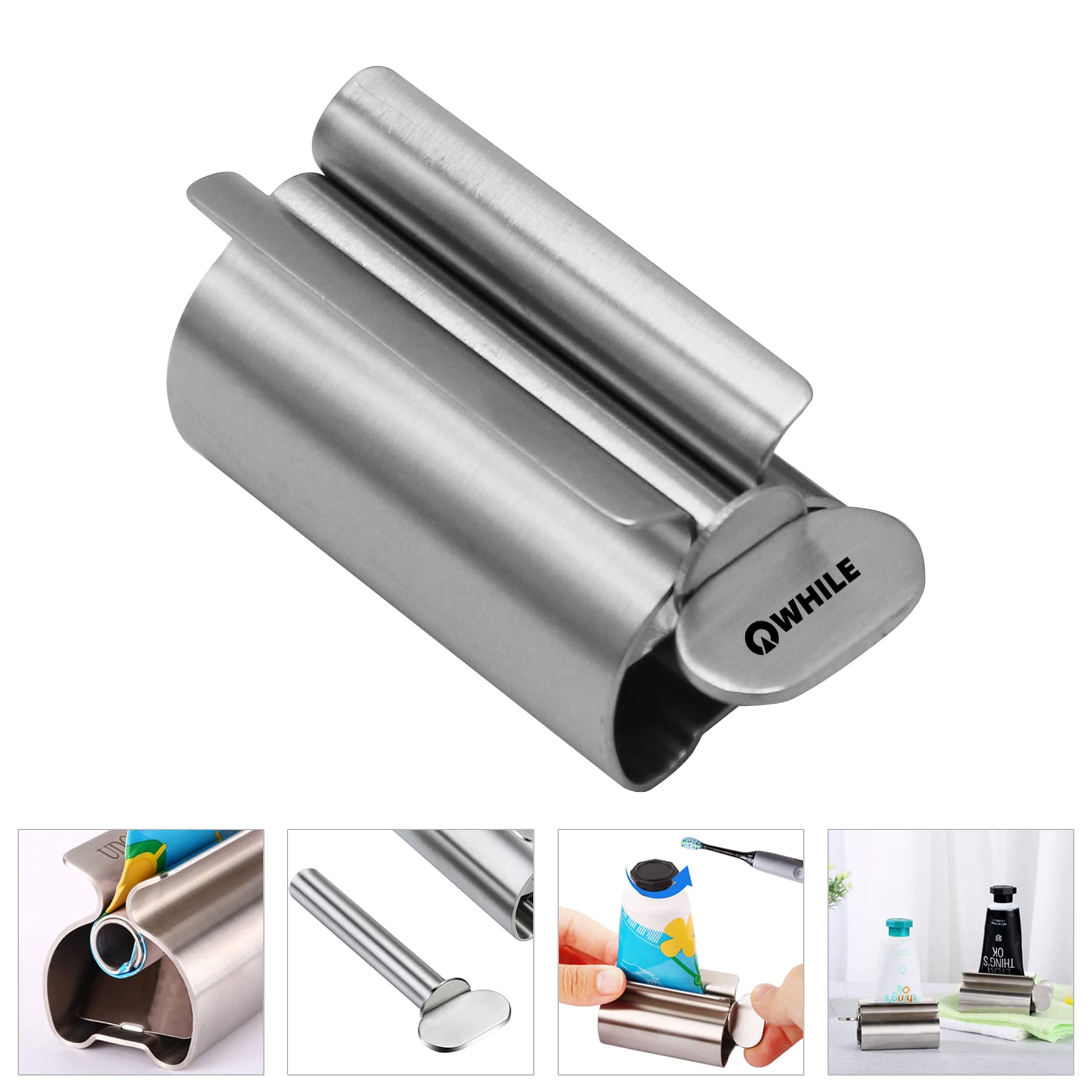 Simple Stainless Steel Toothpaste Squeezer