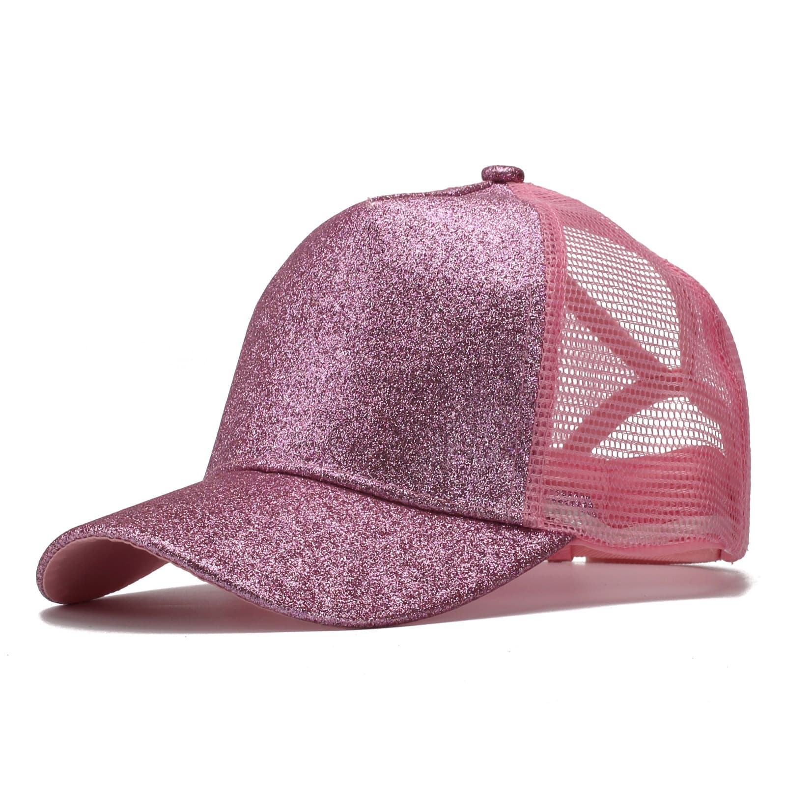 Ponytail Vintage Sports Glitter High Bun Hat thumbnail 5