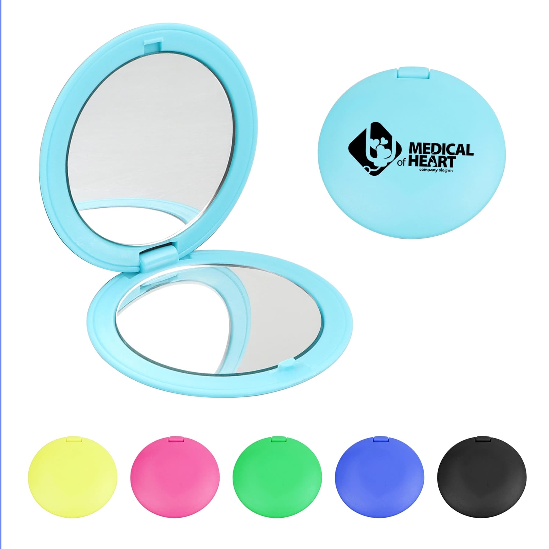 Round Folding Compact Mirror thumbnail 3