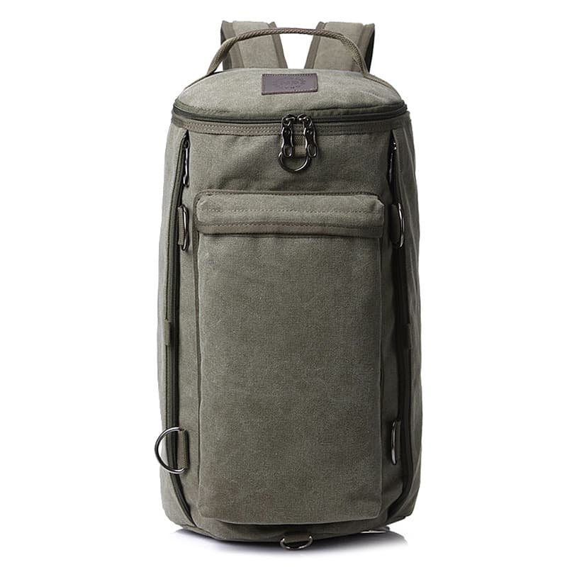 Oversized Heavy Duty Canvas Travel Duffel Backpack thumbnail 2