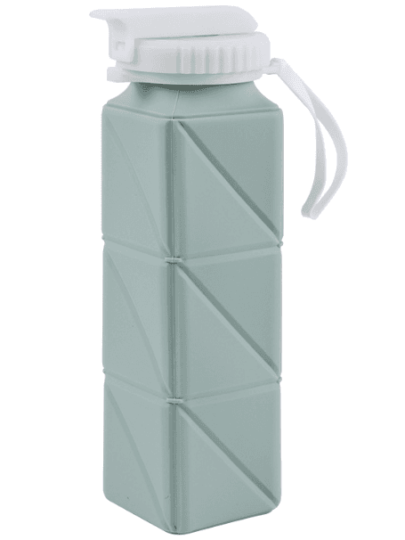 20.7oz Collapsible Water Bottles Leakproof With Straw Lid