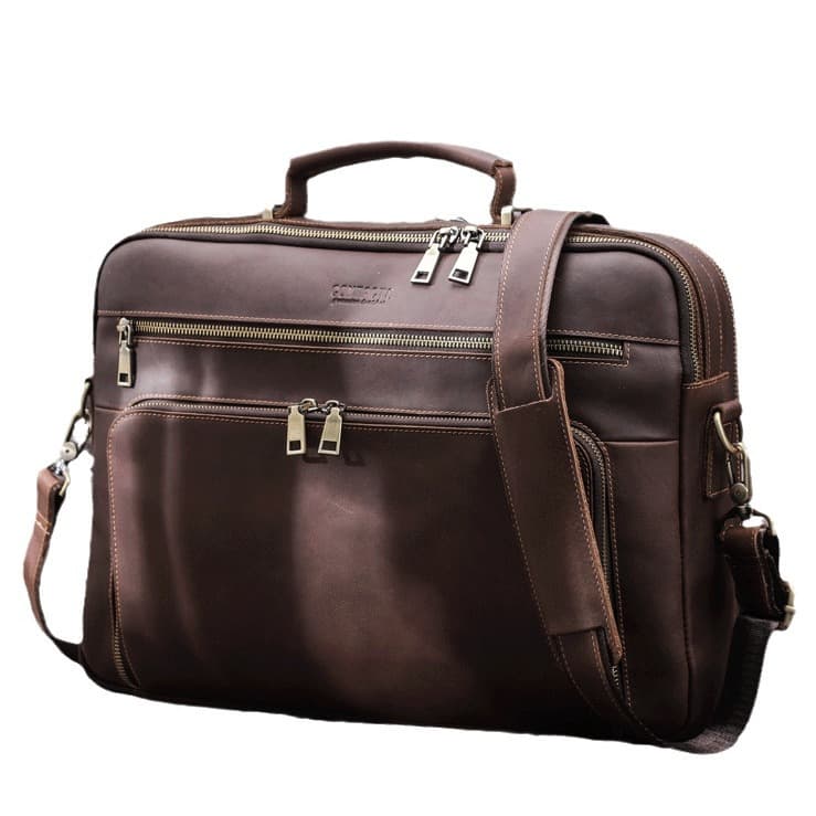 Genuine Leather lightweight Laptop Messenger Sleeves/Cases thumbnail 2