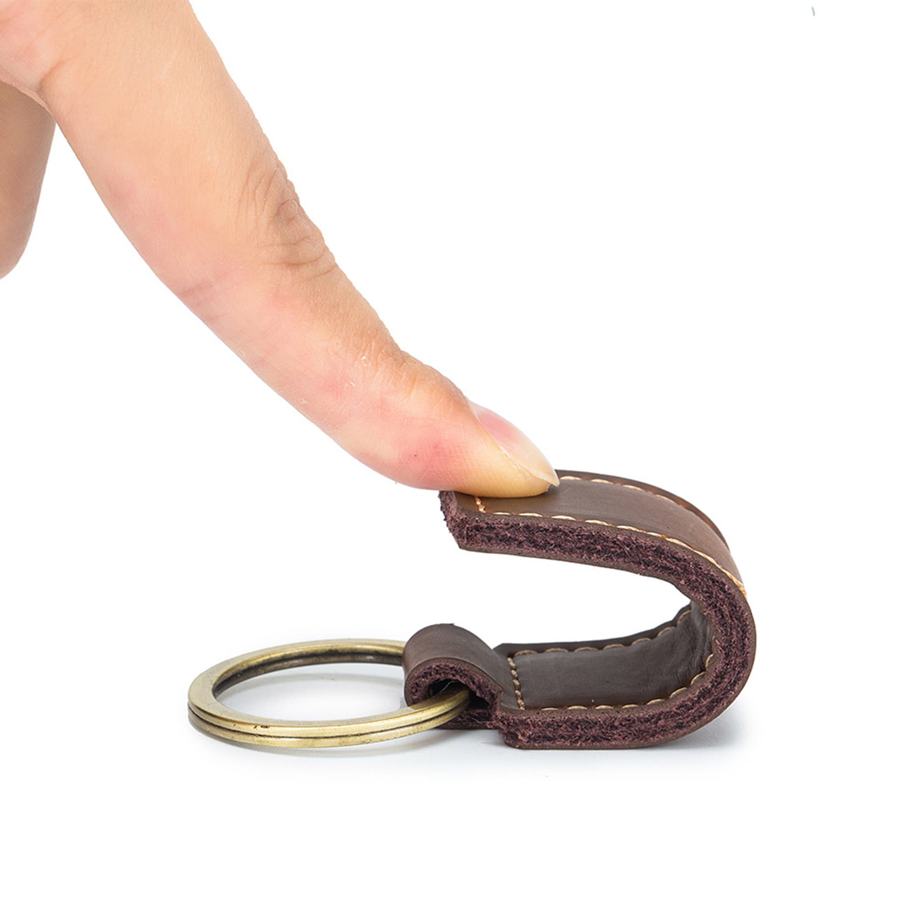 PU Leather Keychain Ring Holder thumbnail 8