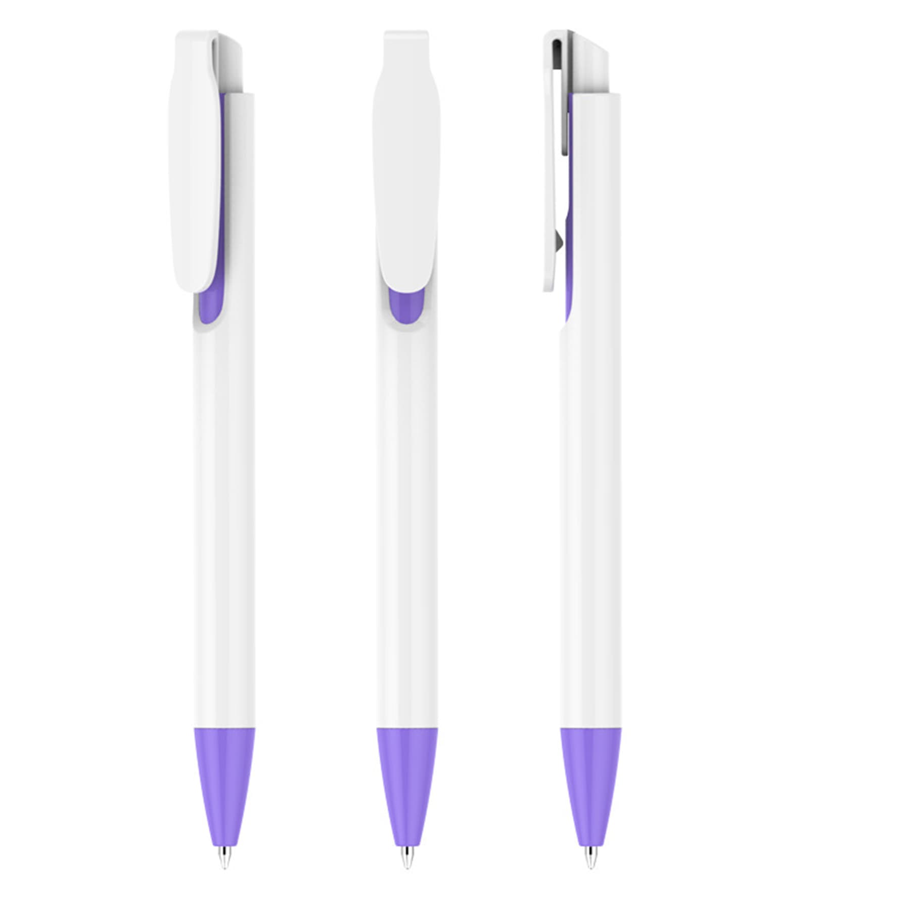 Plastic Retractable Ballpoint Pen thumbnail 3