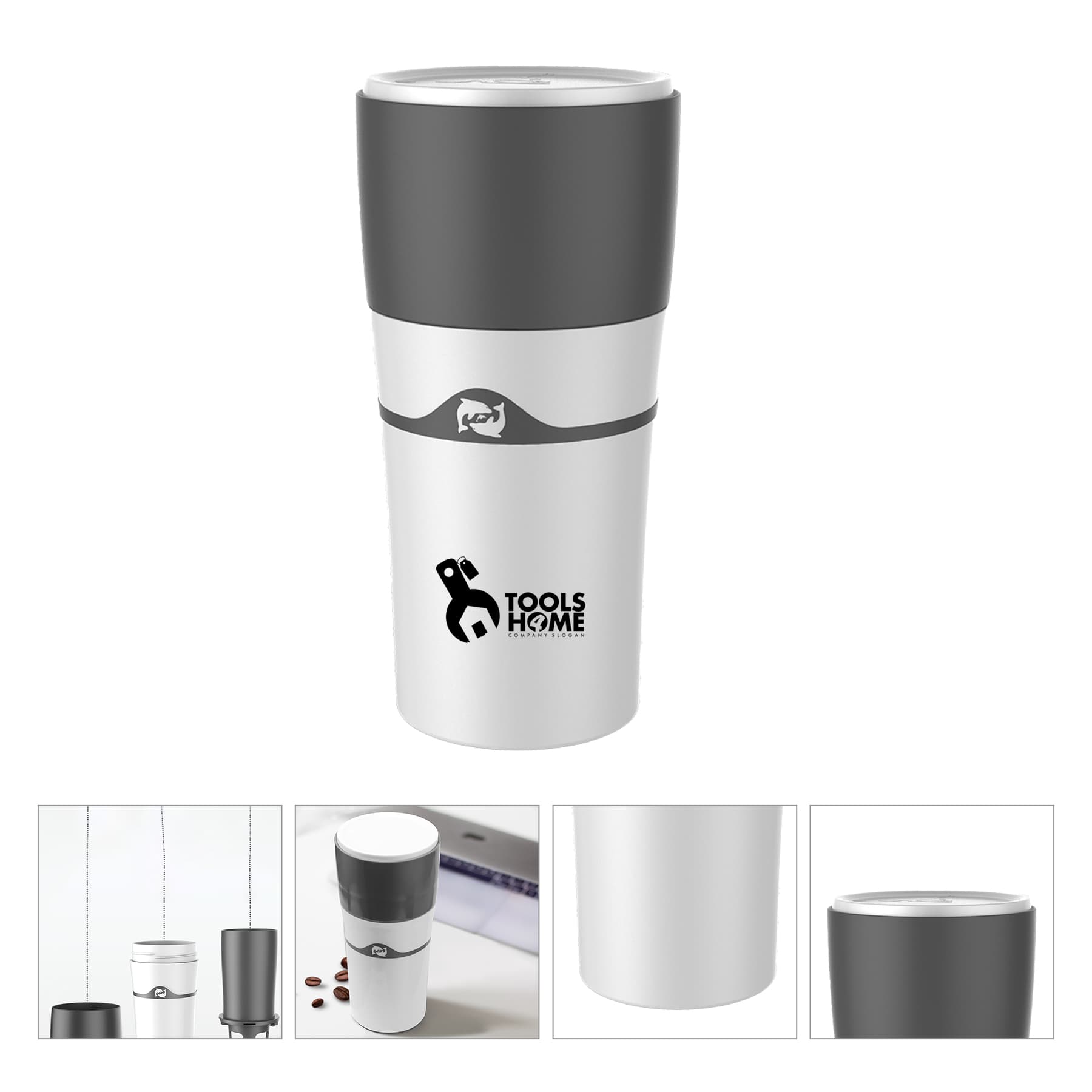 Portable Cold Brew Coffee Maker With a Vacuum Insulated 15oz
