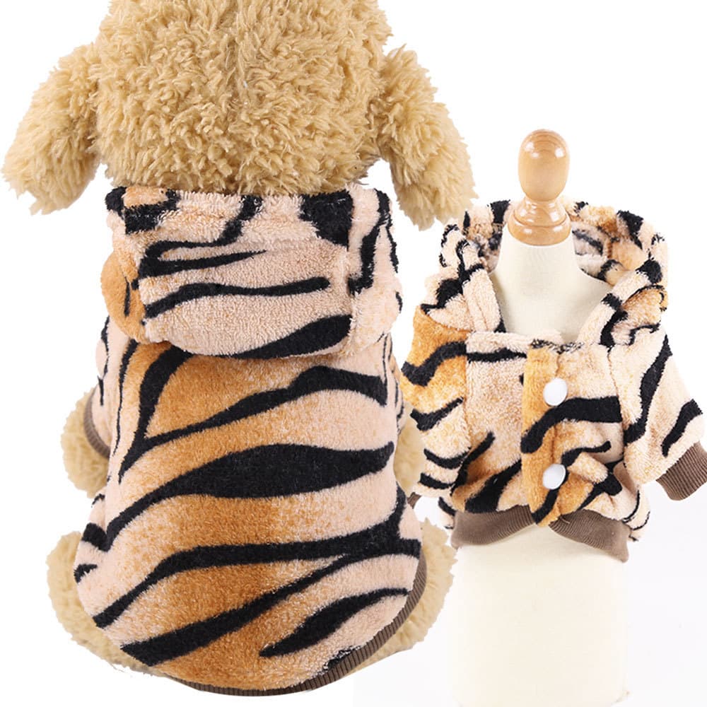 Letters Winter Pet Dog Hoodies flannel Warm Clothes thumbnail 4