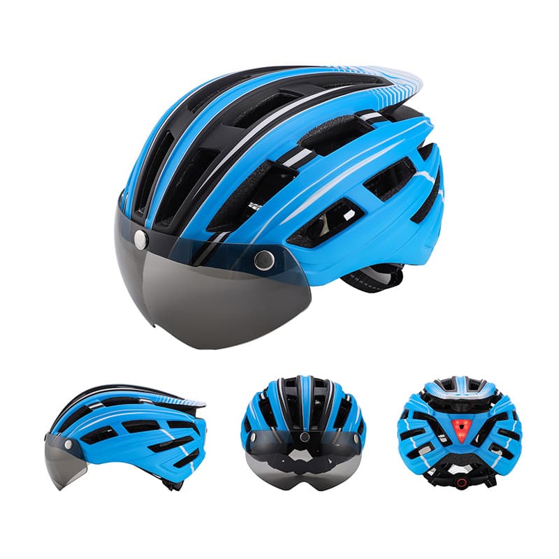 Adjustable Bicycle Helmet With Rear Light thumbnail 2