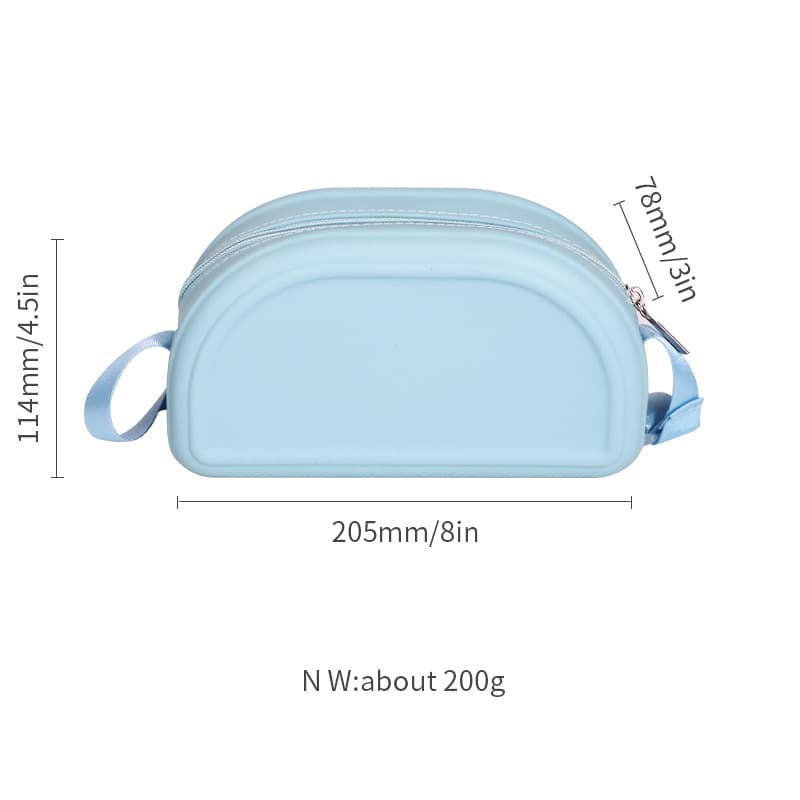 Silicone Pocket cosmetics storage purse bag thumbnail 6