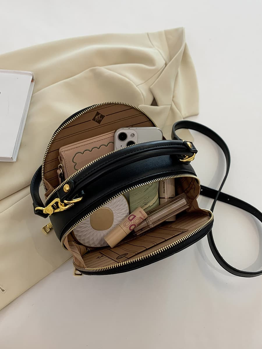 PU Embroidered Fashion Handbag Crossbody Bag thumbnail 4