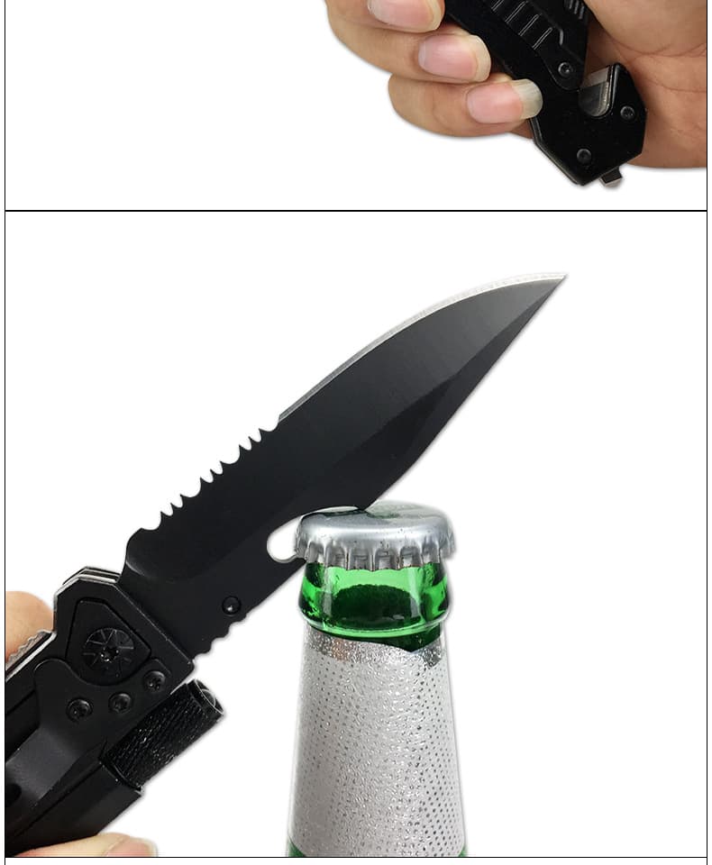 6-in-1 Survival Tactical Military Folding Pocket Knives with thumbnail 4