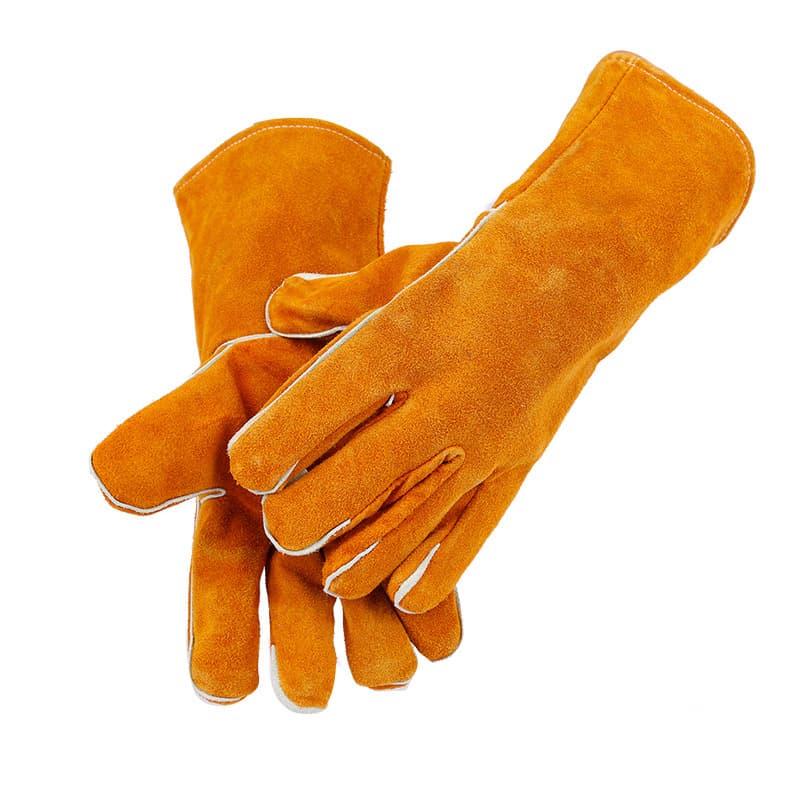 Cowhide welding long labor protection gloves thumbnail 4