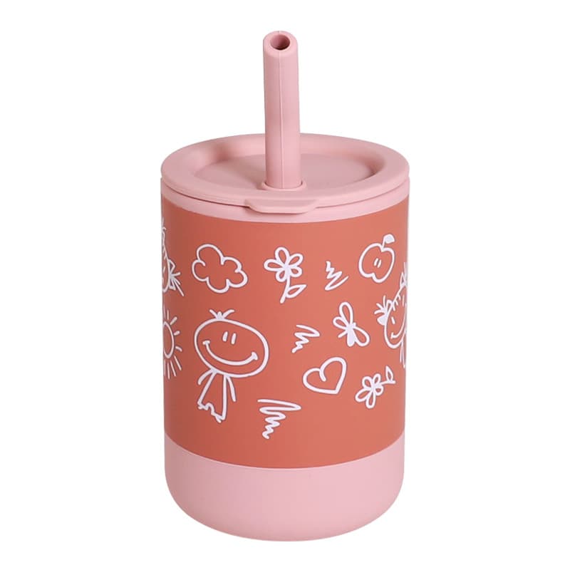 Silicone Training Sippy Cups for Toddler with Straw thumbnail 6