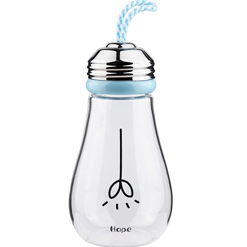 Bulb Shaped Glass Water Bottles thumbnail 5
