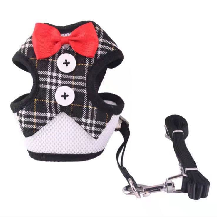 Elegant Bow Dog Collars Necktie Traction Rope Adjustable thumbnail 4