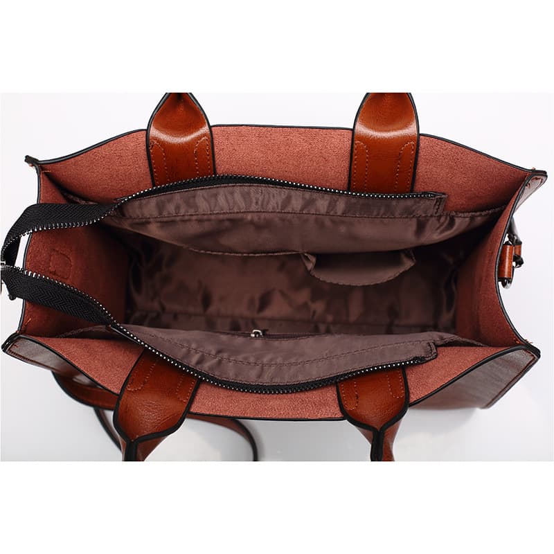 Women’S Large Capacity Retro Mature Handbag Crossbody Bag thumbnail 8