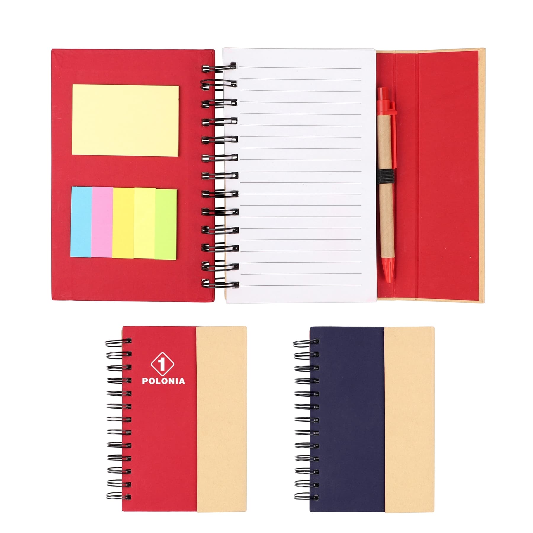 Spriral Notebook W/ Pen & Sticky Notes thumbnail 4