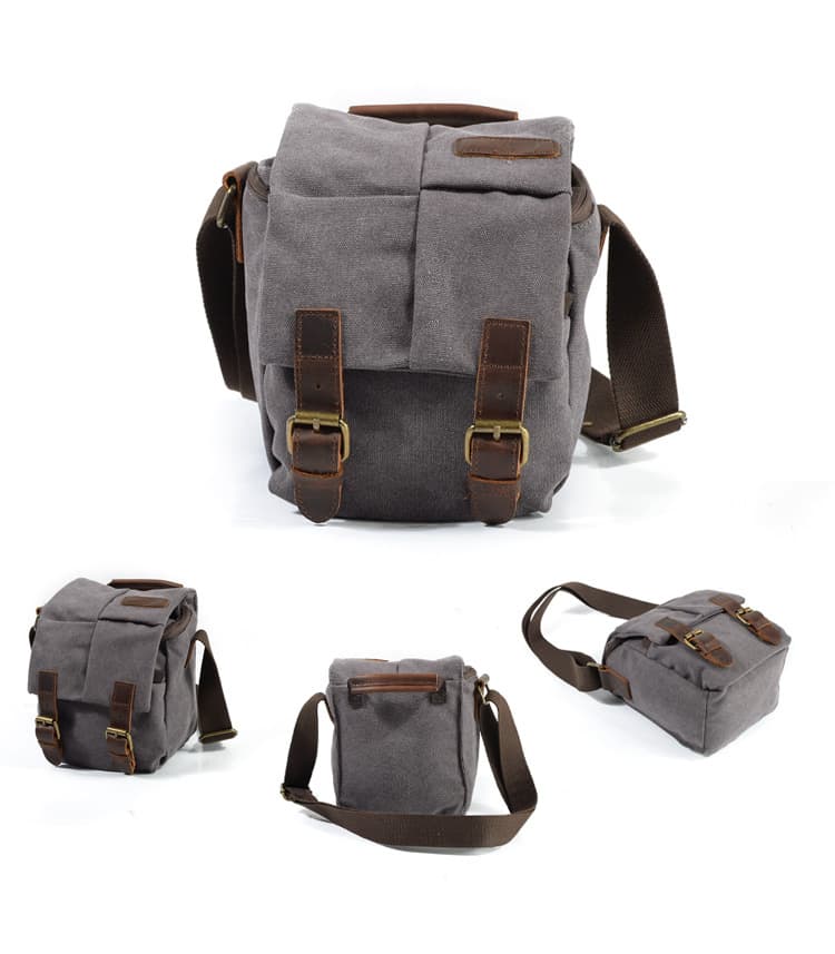 Vintage Canvas Camera Shoulder Messenger Sling Bag thumbnail 4