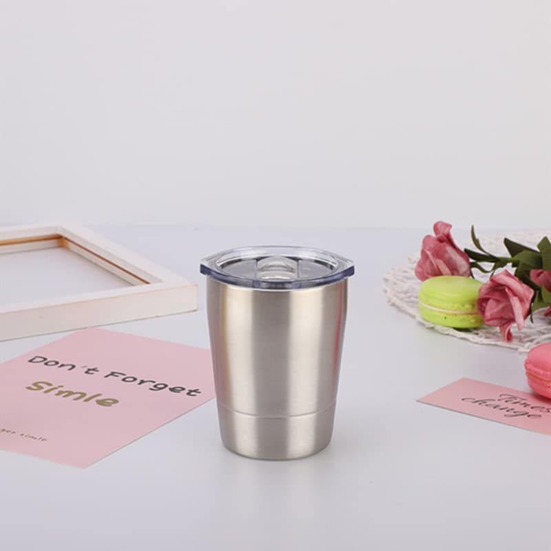 8OZ Coffee Tumbler Stainless Steel Kids Milk Mug With Lid thumbnail 2