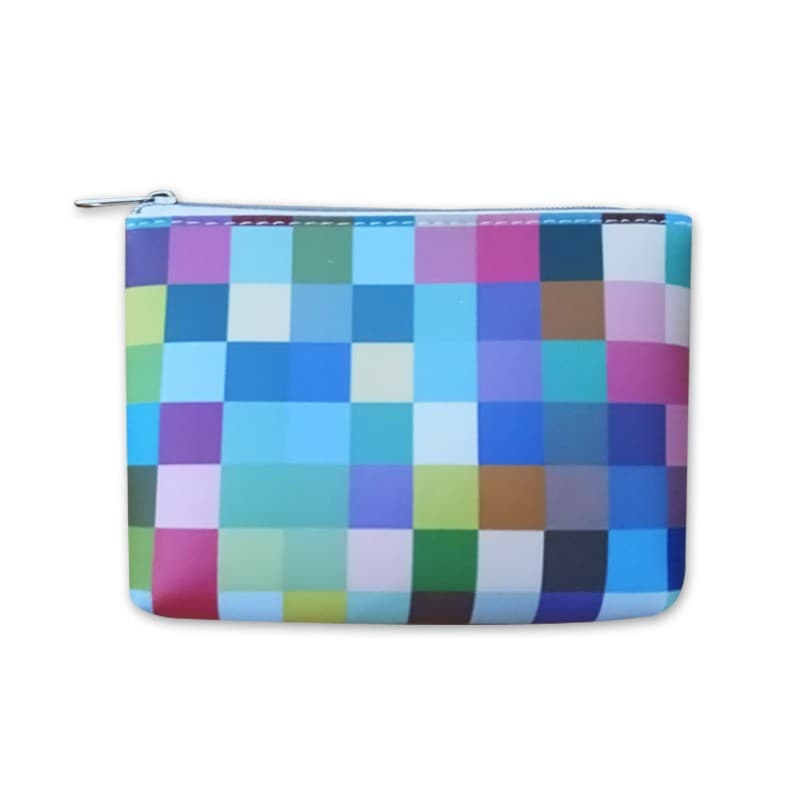 TPU Checkered Contrasting Color Makeup Bag