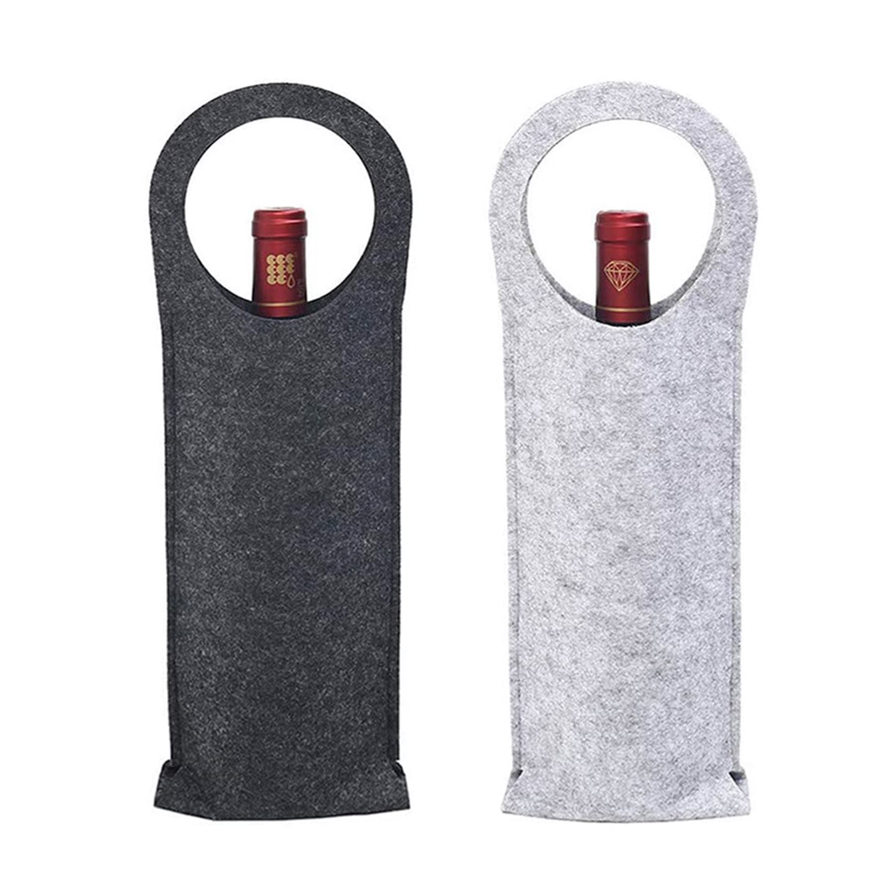 Felt Fabric Wine Bottle Carrier Tote Bag thumbnail 4