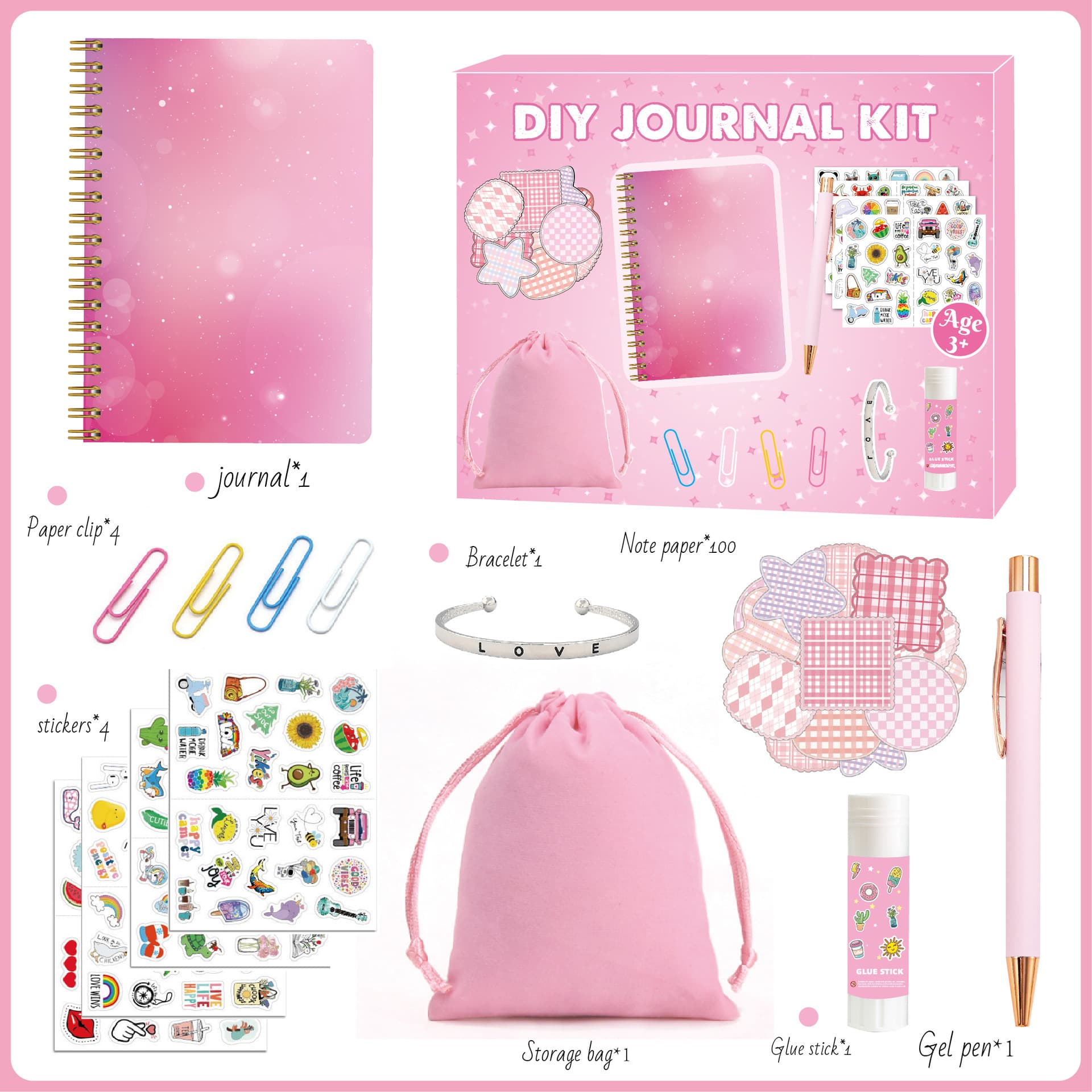 DIY Journal Set Gifts for Girls Teenage thumbnail 3