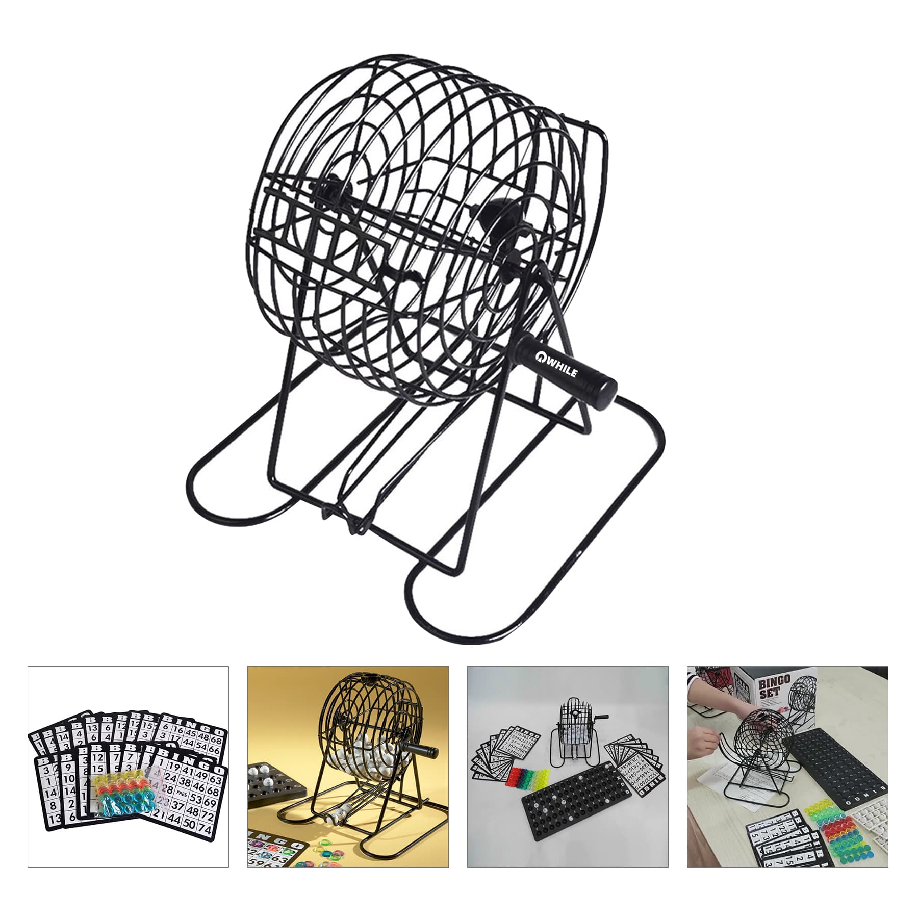 Delux Adults Bingo Game Set with Roller Cage And Board