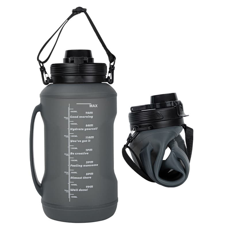 Collapsible Water Bottles with straw thumbnail 6