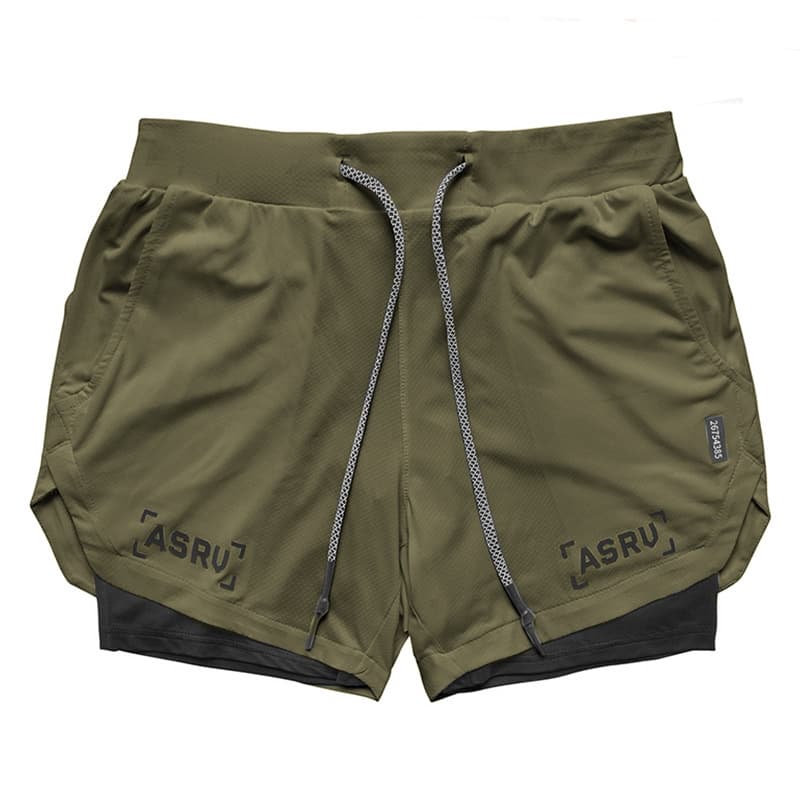 Men’s Outdoor Fitness Double-Layer Sports Pants thumbnail 2