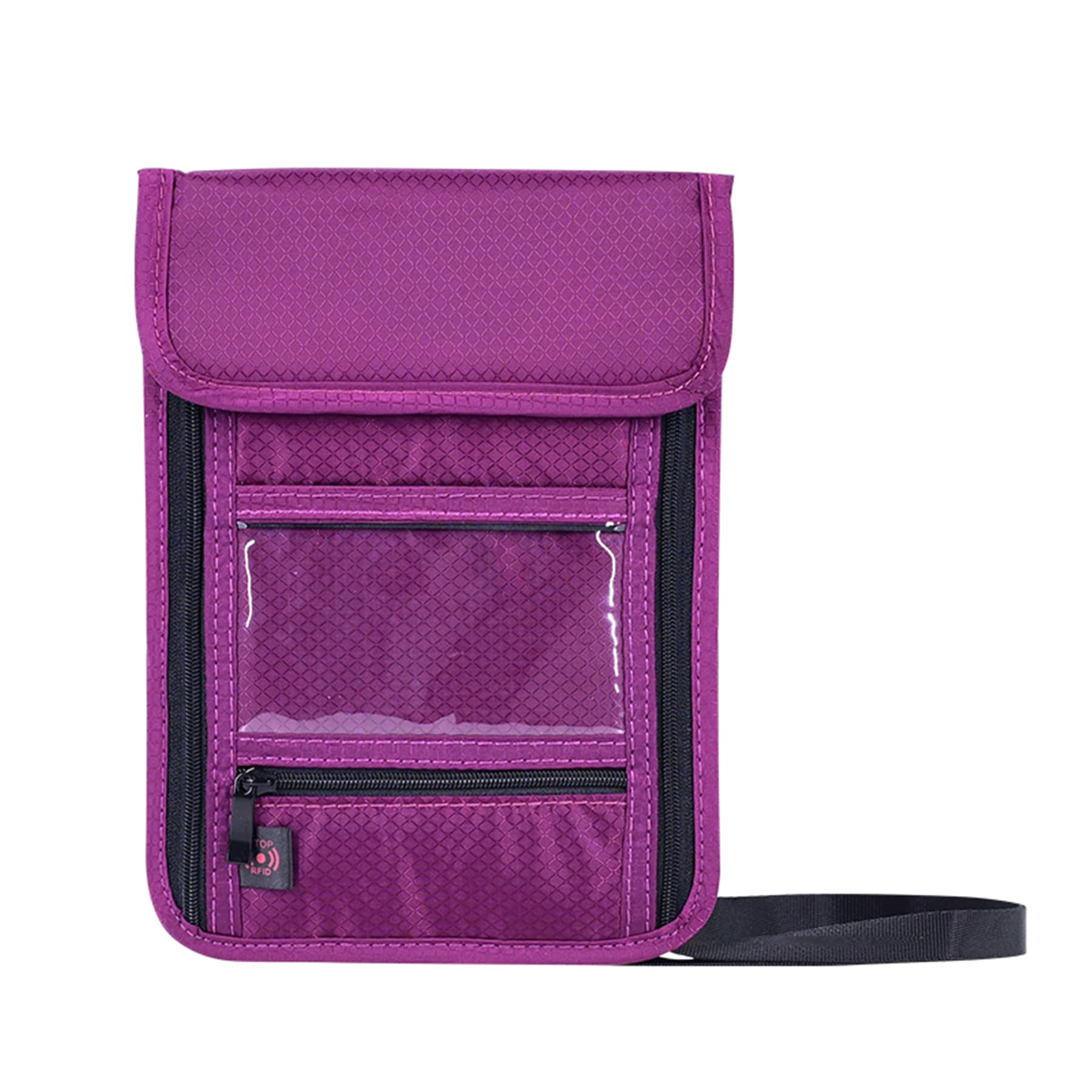 Nylon Multifunction Neck Wallet Badge Holder thumbnail 3