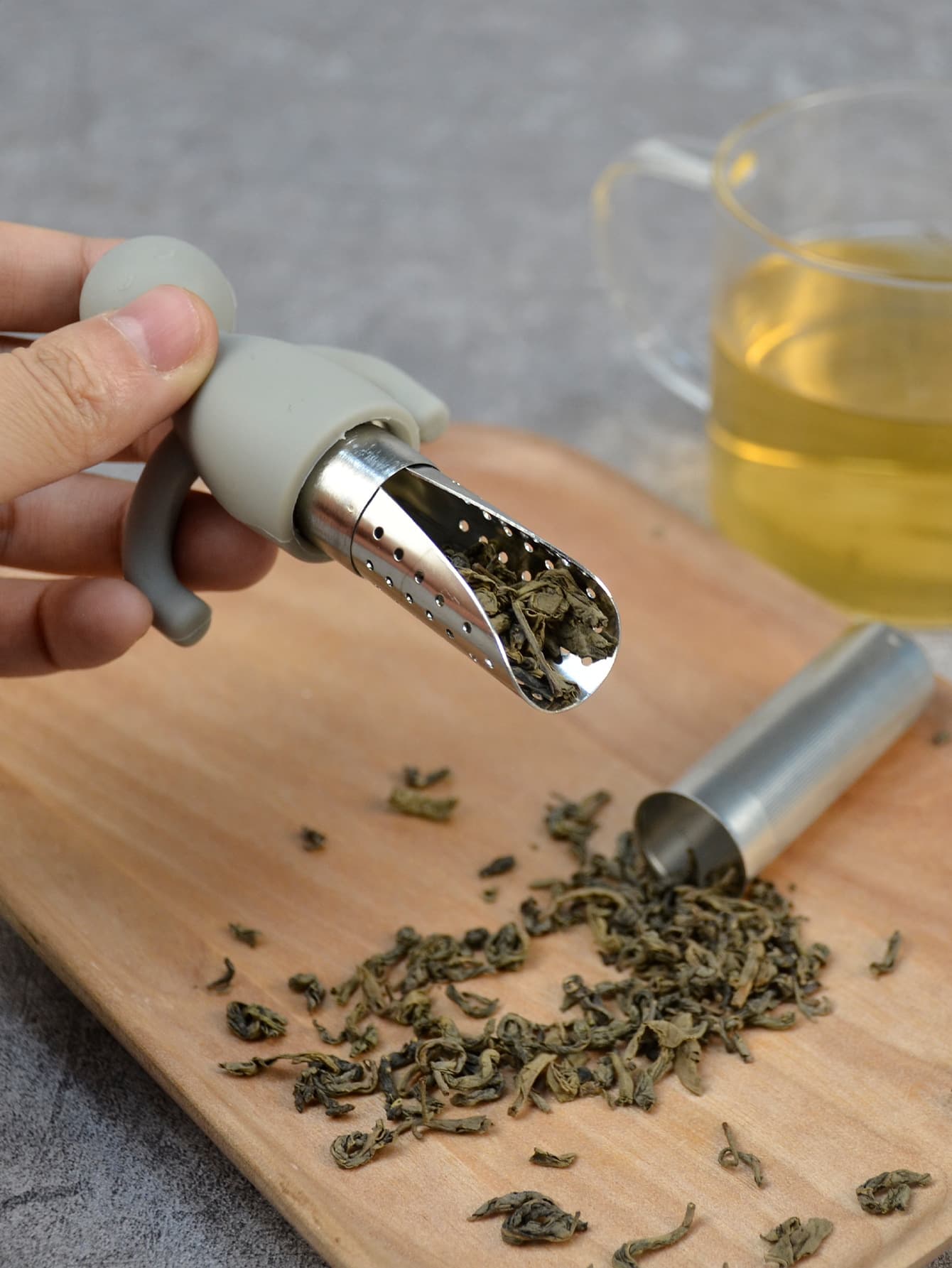 Stainless Steel Silicone Tea Drainer thumbnail 2