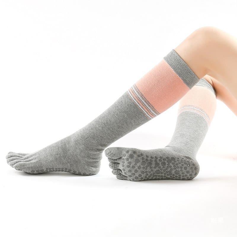 Long Non Slip Socks for Yoga Pilates Pure Barre And Ballet thumbnail 4